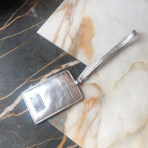 Marc by Marc jacobs silver luggage tag /wallet